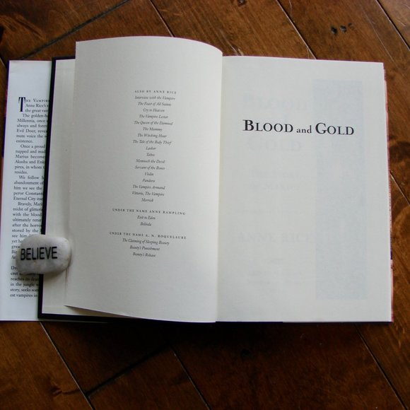 Anne Rice Blood and Gold The Vampire Chronicles HC DJ 1ST Edition Collectible - Picture 4 of 12